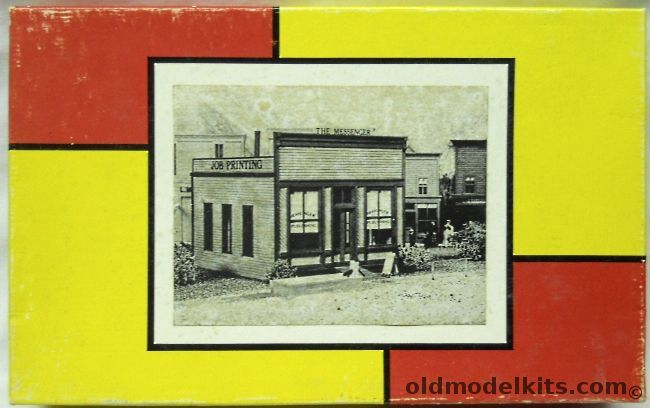 Timberline 1/87 Newpaper Office - HO Scale Craftsman kit, 118 plastic model kit